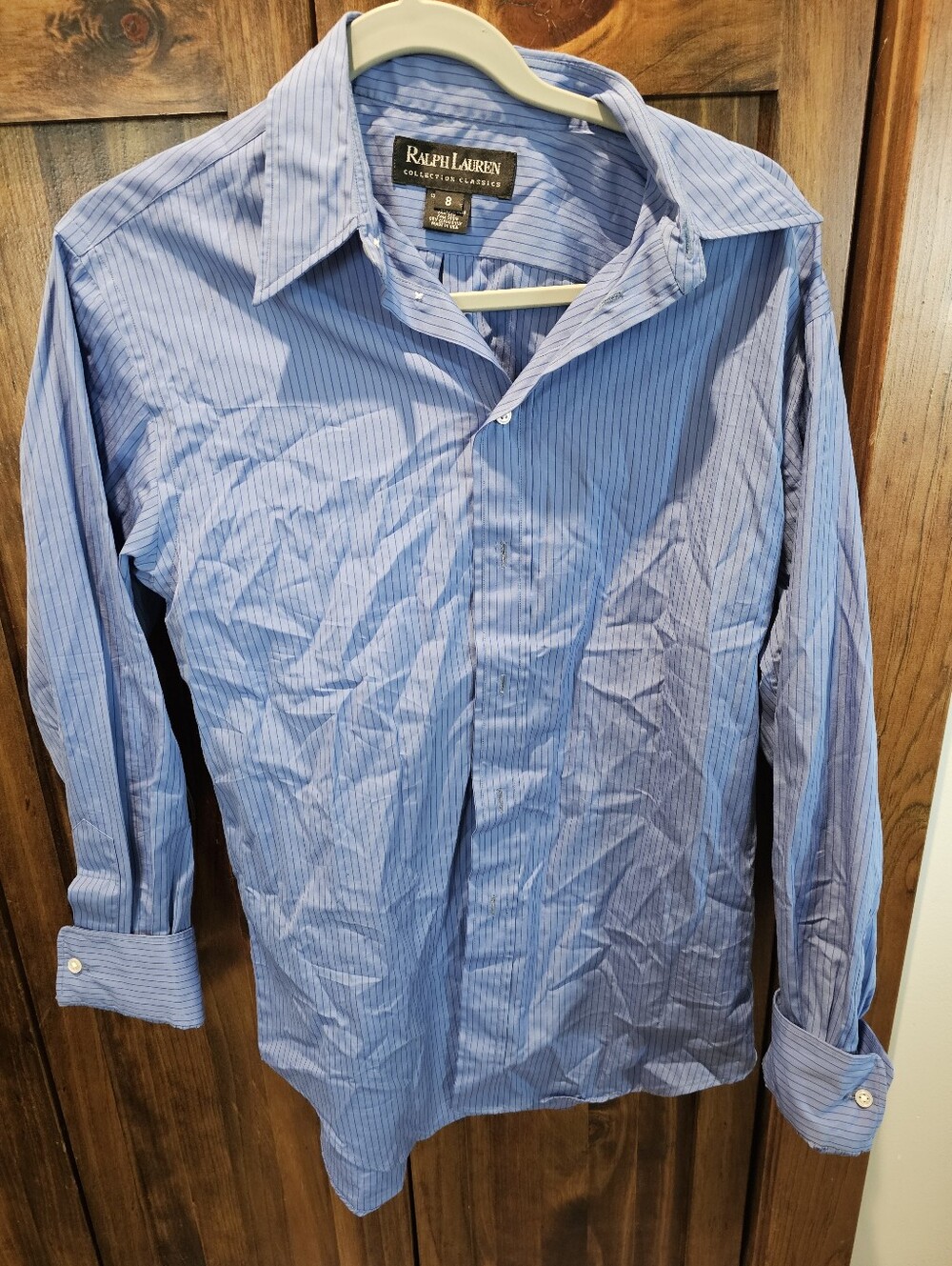 Ralph Lauren Light Blue Pinstripe Dress Shirt